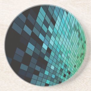 Ein langer Weg in Blau und Grün Getränkeuntersetzer