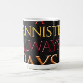 Ein Lannister zahlt immer Kaffeetasse (Mittel)