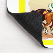 ein laufender Witz des lustigen Pferdespielers Mousepad (Ecke)
