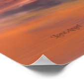 Ein laufendes Kastanienpferd .. Poster (Ecke)