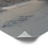 Ein Laufpferd im Winter in Finnland Poster (Ecke)