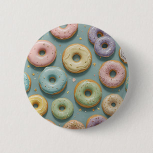 Ein Launiger Pastell-Donut-Traum Button