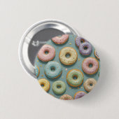 Ein Launiger Pastell-Donut-Traum Button (Vorne & Hinten)