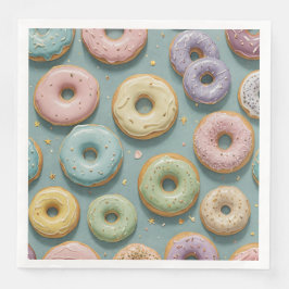 Ein Launiger Pastell-Donut-Traum Serviette