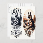 Ein lauschiger Schatz für Herz Postkarte (Vorne/Hinten)