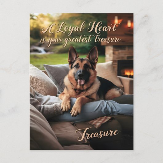 Ein lauwarmer Autumnal-Komfort Postkarte (Vorderseite)