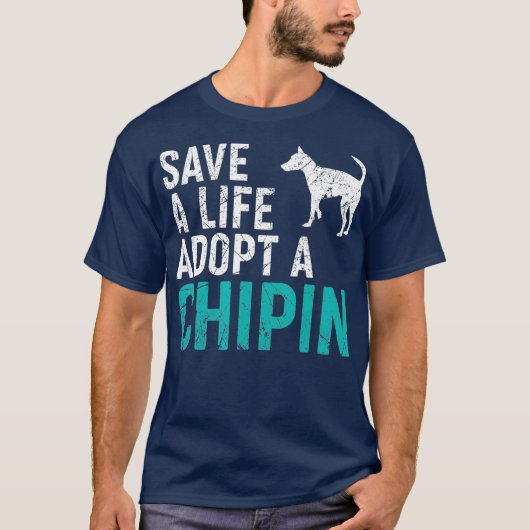 Ein Leben adoptiere einen Hunderettungchiplom-Besi T-Shirt (Vorderseite)