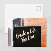 Ein Leben, das du Liebe machst Postkarte (Vorne/Hinten)