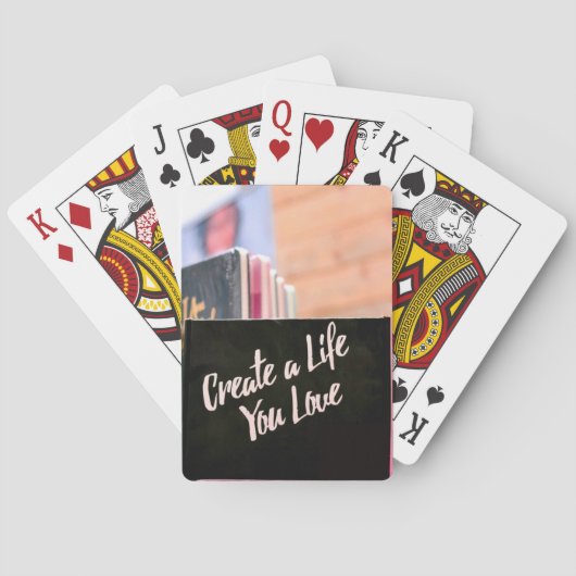 Ein Leben, das du Liebe machst Spielkarten (Rückseite)