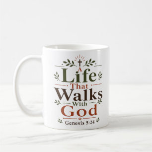 Ein Leben, das mit Gott Andachts-Schrift geht Kaffeetasse