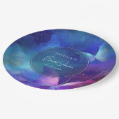 Ein Leben im Brautparty der Schmetterlinge Pappteller (Schrägansicht)