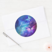 Ein Leben im Brautparty der Schmetterlinge Runder Aufkleber (Umschlag)