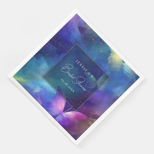 Ein Leben im Brautparty der Schmetterlinge Serviette (Ecke)