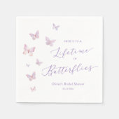 Ein Leben im Brautparty der Schmetterlinge Serviette (Vorderseite)