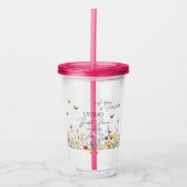 Ein Leben im Brautparty der Wildblume von Schmette Acryltrinkbecher (Vorderseite)