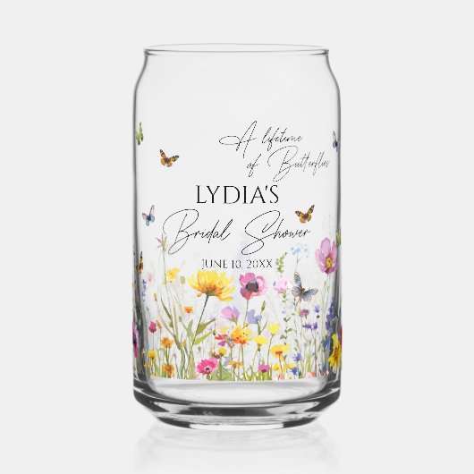 Ein Leben im Brautparty der Wildblume von Schmette Dosenglas (Vorderseite)