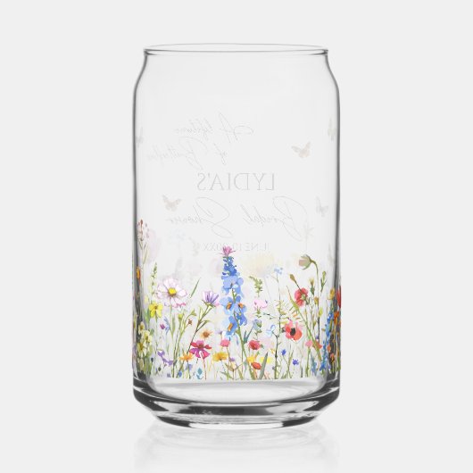 Ein Leben im Brautparty der Wildblume von Schmette Dosenglas (Rückseite)