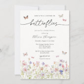 Ein Leben im Brautparty der Wildblume von Schmette Einladung (Vorderseite)