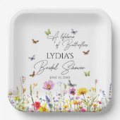 Ein Leben im Brautparty der Wildblume von Schmette Pappteller (Vorderseite)