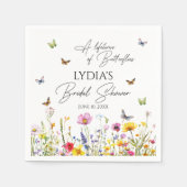 Ein Leben im Brautparty der Wildblume von Schmette Serviette (Vorderseite)