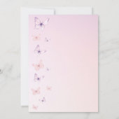 Ein Leben in den Schmetterlingen Einladung zur Bra (Rückseite)