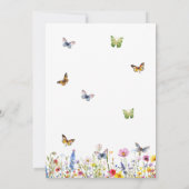 Ein Leben in Schmetterlingen 28. Hochzeitstag Einladung (Rückseite)