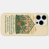 "Ein Leben ist wie ein Garten" Nature Phone Case (Rückseite (Horizontal))