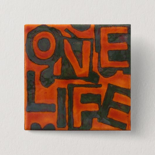 Ein Leben-Knopf Button (Vorderseite)