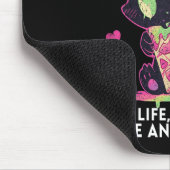 Ein Leben lebte mit Anmut und Neugier Spaß stoisch Mousepad (Ecke)