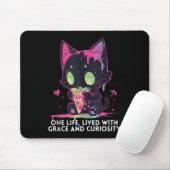 Ein Leben lebte mit Anmut und Neugier Spaß stoisch Mousepad (Mit Mouse)
