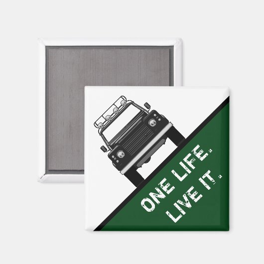 EIN LEBEN. LIVE ES. MAGNET (Vorderseite/Rückseite)