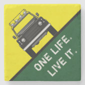 EIN LEBEN. LIVE ES. STEINUNTERSETZER (Vorderseite)