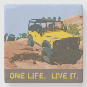 EIN LEBEN. LIVE ES. STEINUNTERSETZER