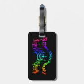 Ein Leben ohne Musik wäre ein klares Spaß-Zitat Gepäckanhänger (Rückseite vertikal)