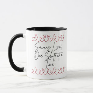 Ein Leben pro Schicht retten Gesundheits-Tasse Tasse