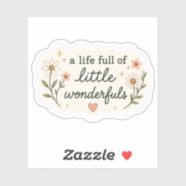 Ein Leben voller kleiner Wunder Sticker – Cozy Ae