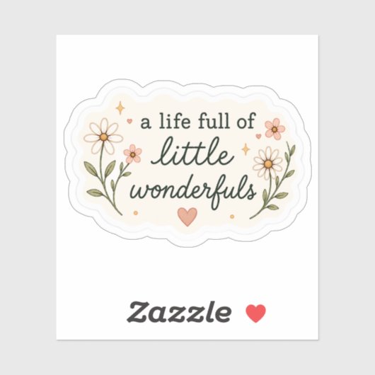 Ein Leben voller kleiner Wunder Sticker – Cozy Ae (Blatt)