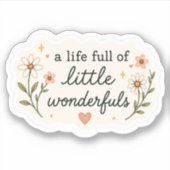 Ein Leben voller kleiner Wunder Sticker – Cozy Ae (Vorderseite)