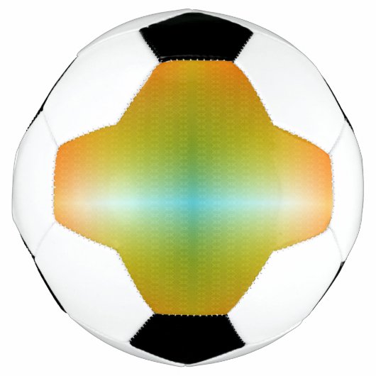 Ein lebendiger Fußball mit einem Farbverlaufsmuste (Vorderseite)