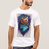 Ein lebendiger Halloween-Kürbis-T - Shirt. T-Shirt (Vorderseite)