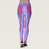 Ein lebendiger Multicolor "Ratti_Creative_Arts" Le Leggings (Rückseite)