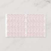 Ein lebendiger Teppich mit einem faszinierenden ge Visitenkarte (Rückseite)