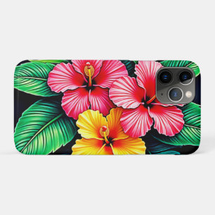 Ein lebendiger tropischer Hibiskus Case-Mate iPhone Hülle