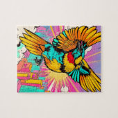 Ein lebendiger Vogel steigt hoch Puzzle (Horizontal)