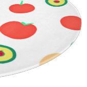 Ein lebendiges Äpfel-Fruchtdesign Schneidebrett (Ecke)