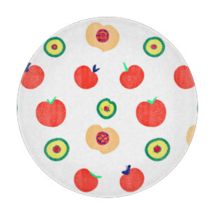Ein lebendiges Äpfel-Fruchtdesign Schneidebrett