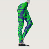 Ein lebendiges Blätter Muster "Ratti_Creative_Arts Leggings (Rechts)