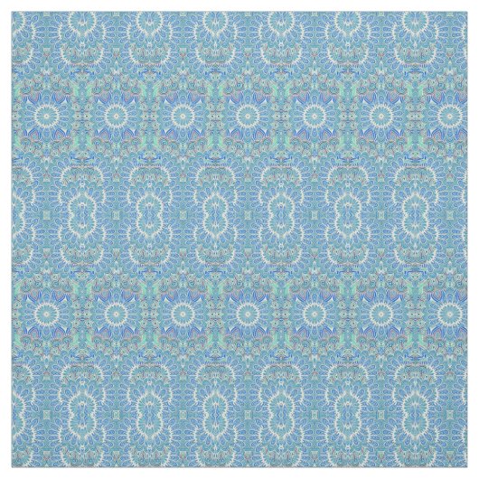Ein lebendiges, blaues, klassisches Stoffmuster Stoff (Muster)