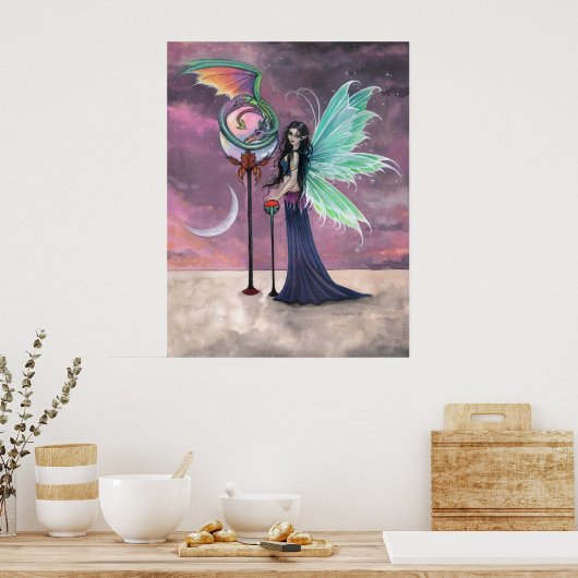 Ein lebendiges Dream Fairy Dragon Poster (Küche)