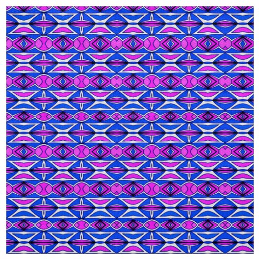 Ein lebendiges, farbenfrohes Stoffdesign Stoff (Muster)